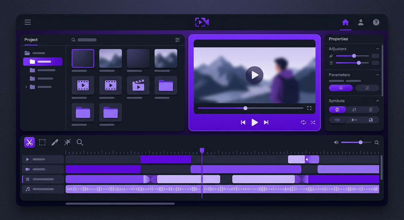 Video Editing Packages: How to Choose the Right Plan for Your Needs 2 Professional video editing dashboard showing workflow and project management