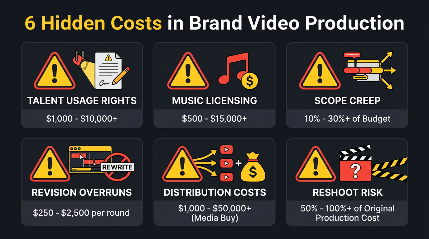 6 hidden costs in brand video production