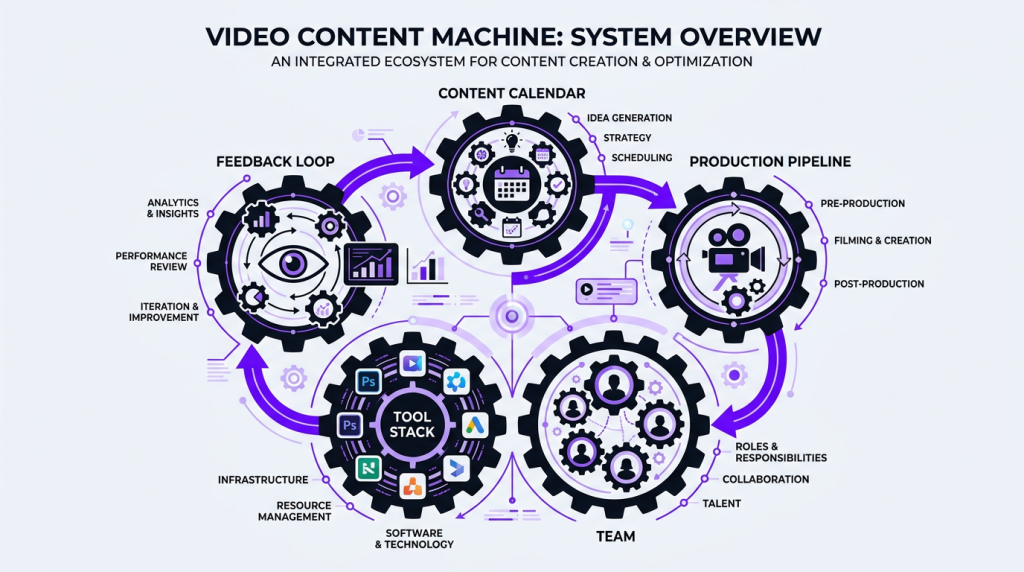 how to build a video content machine systems teams tools content machine overview