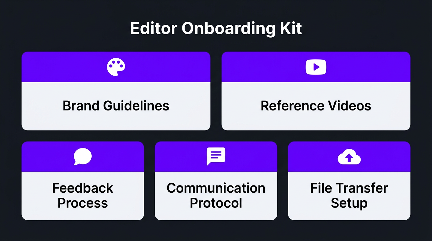 How to Hire a Video Editor for YouTube (2026 Guide) 4 Editor onboarding kit checklist