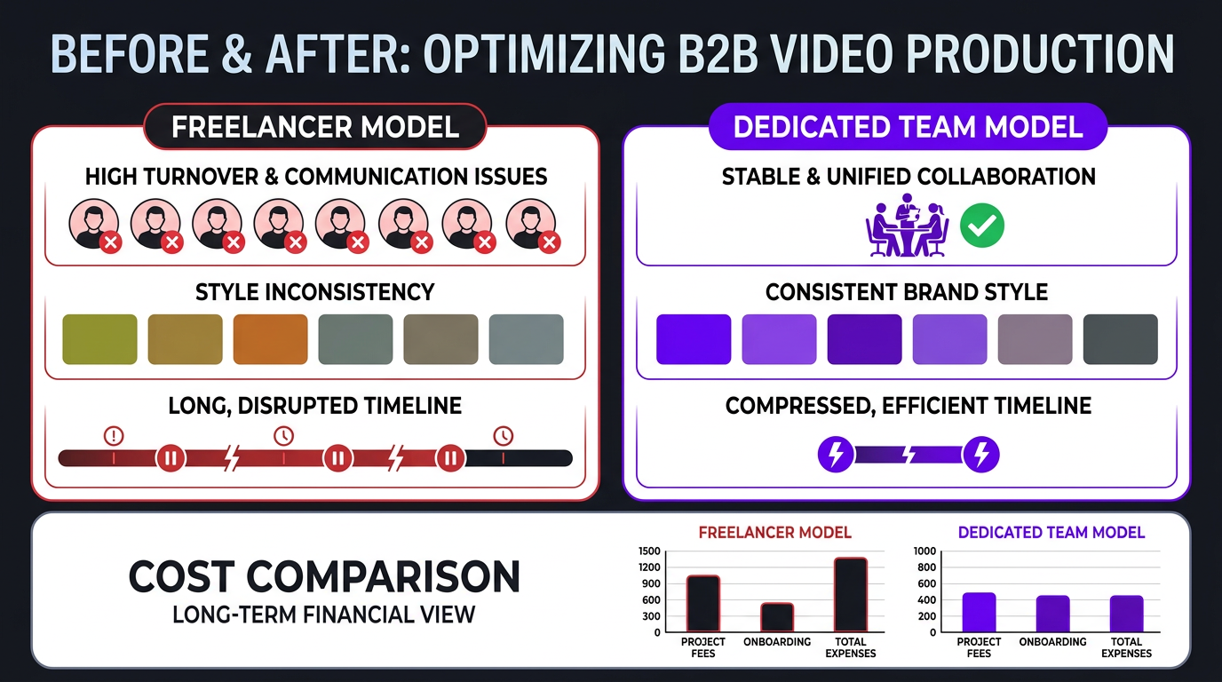 Freelancer model vs dedicated team model comparison