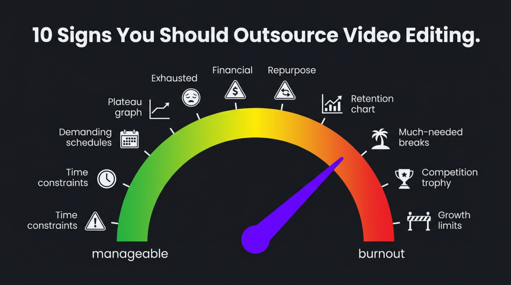 should i outsource video editing 10 signs its time stress meter 10 signs