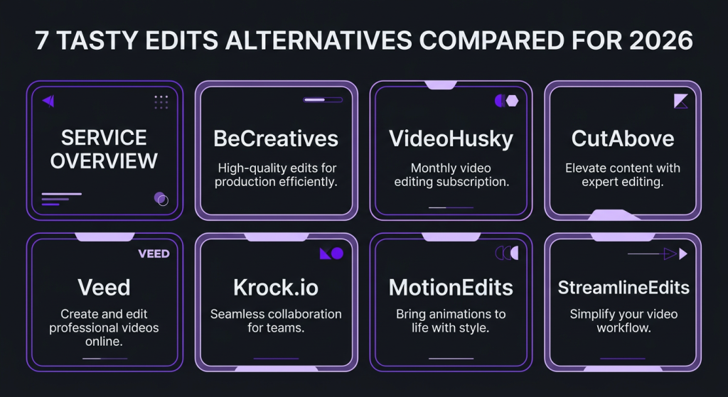 tasty edits alternatives 7 video editing services compared alternatives overview