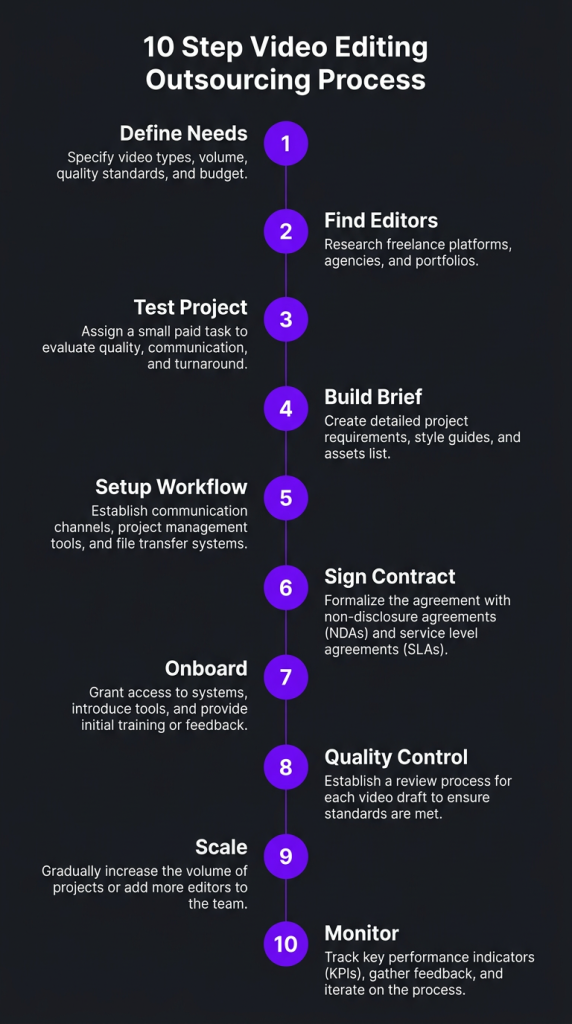 the ultimate video editing outsourcing checklist for 2026 outsourcing checklist overview