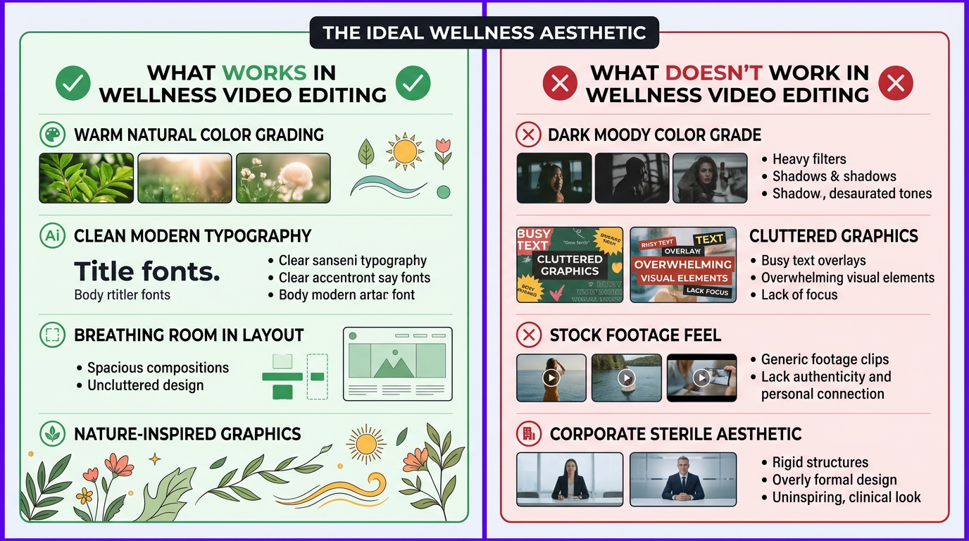 What works vs what doesn't in wellness video editing