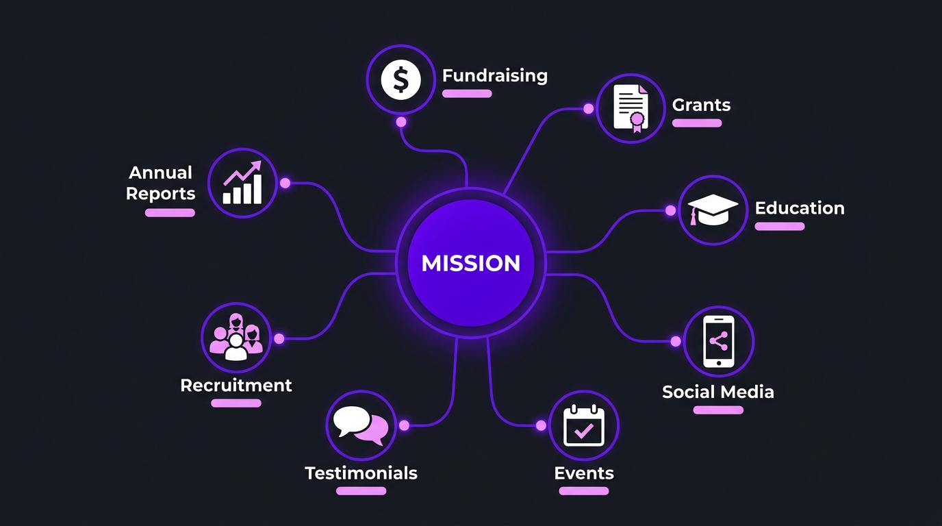 Nonprofit video ecosystem infographic