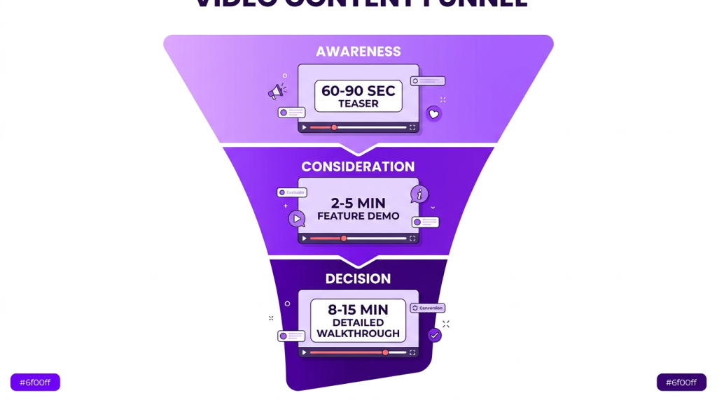 video editing for product demos explainers 2026 demo video funnel