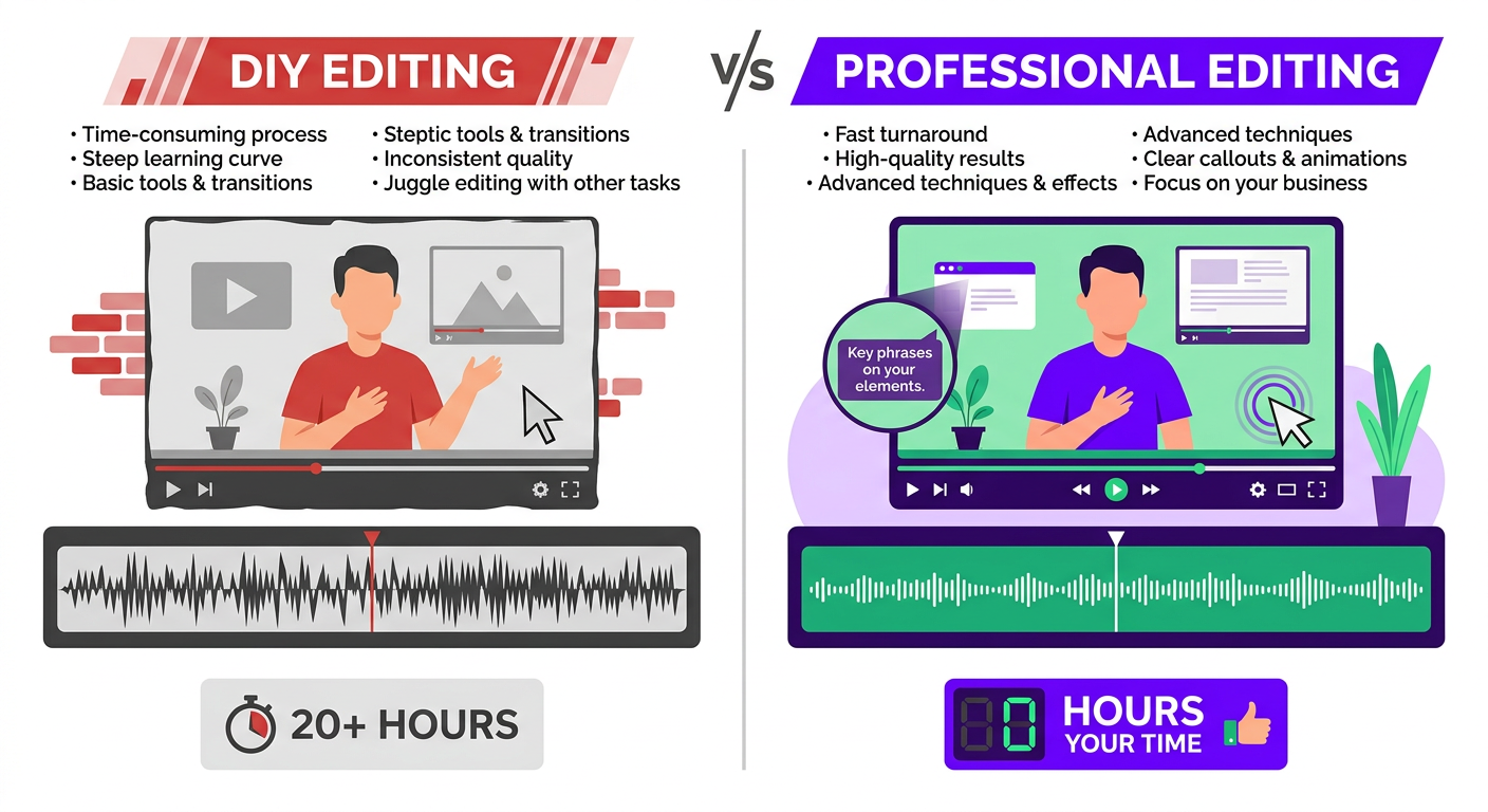 DIY vs professional demo editing comparison