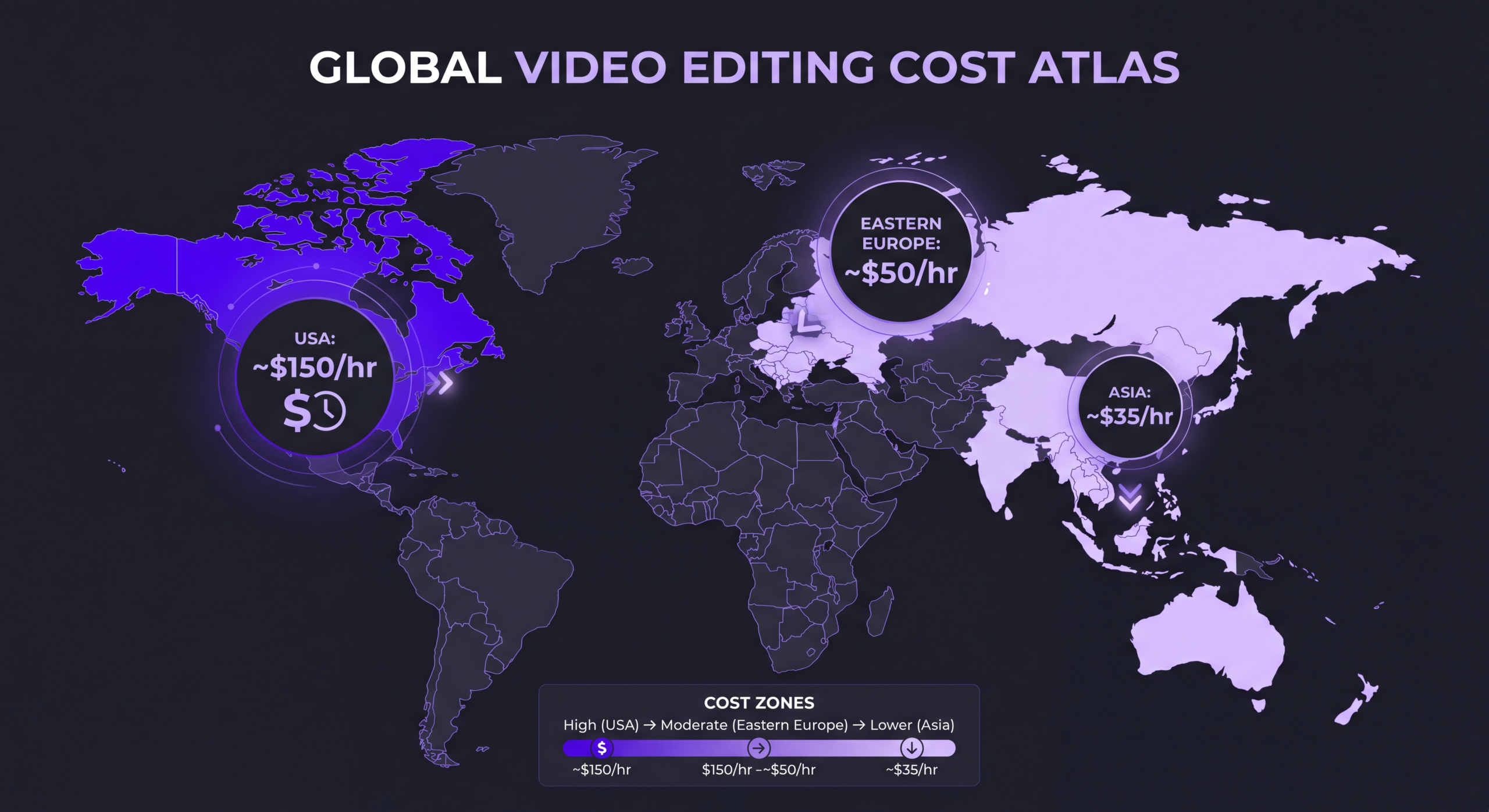 Global video editing pricing map 2026