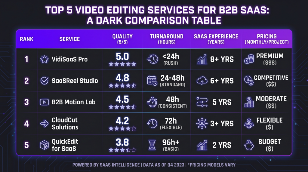 best video editing services b2b saas featured