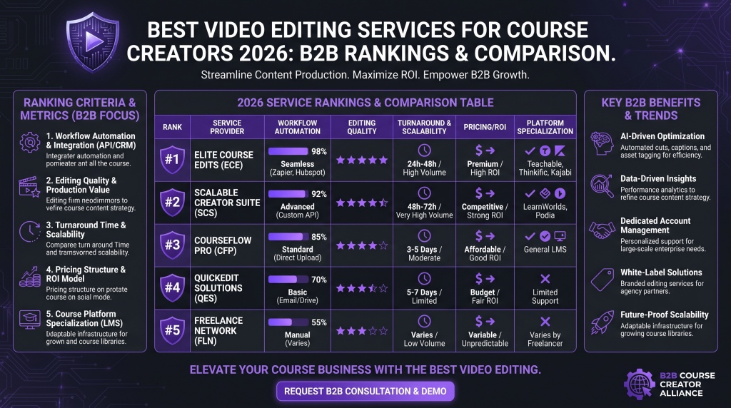 best video editing services course creators featured