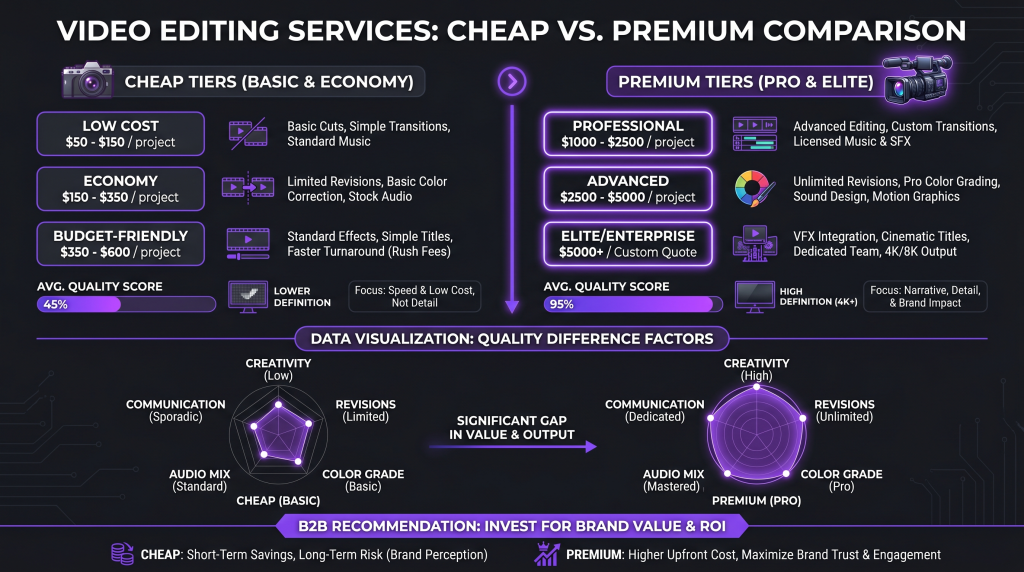 cheap vs premium video editing featured