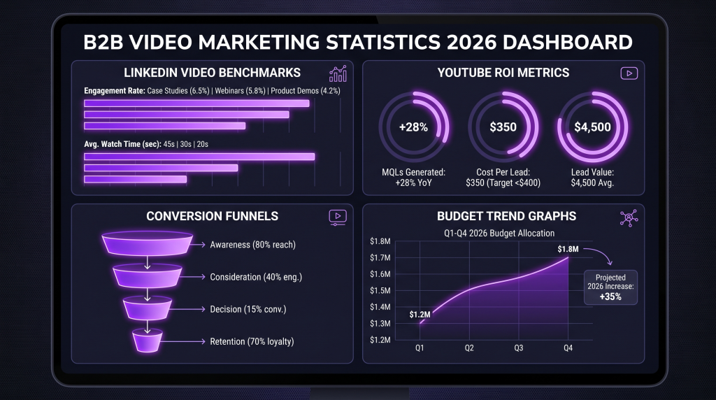 b2b video marketing statistics 2026 featured