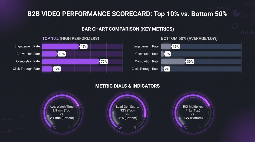 b2b videos analysis top 10 percent featured