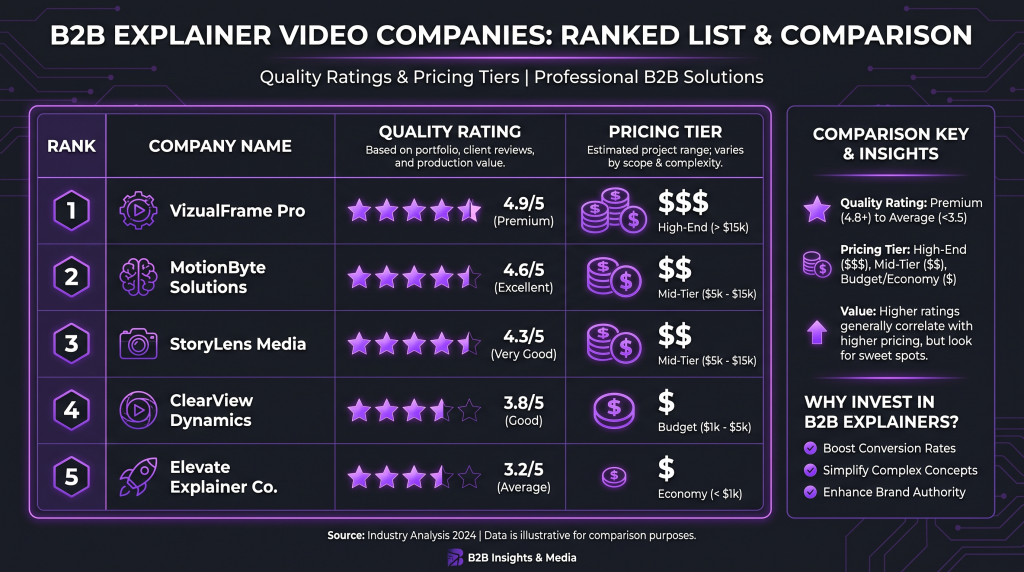 best explainer video companies featured