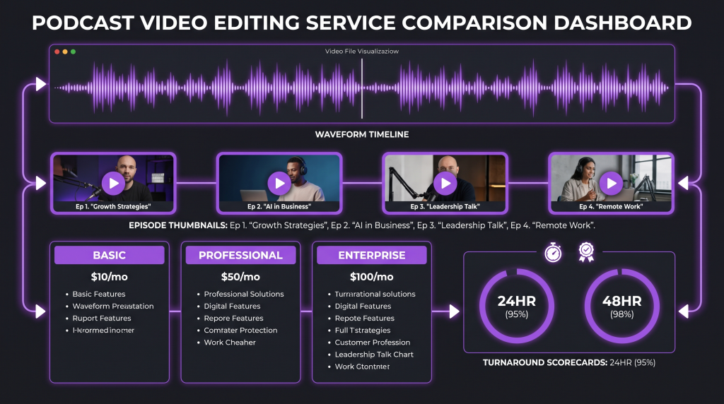 best podcast video editing services featured