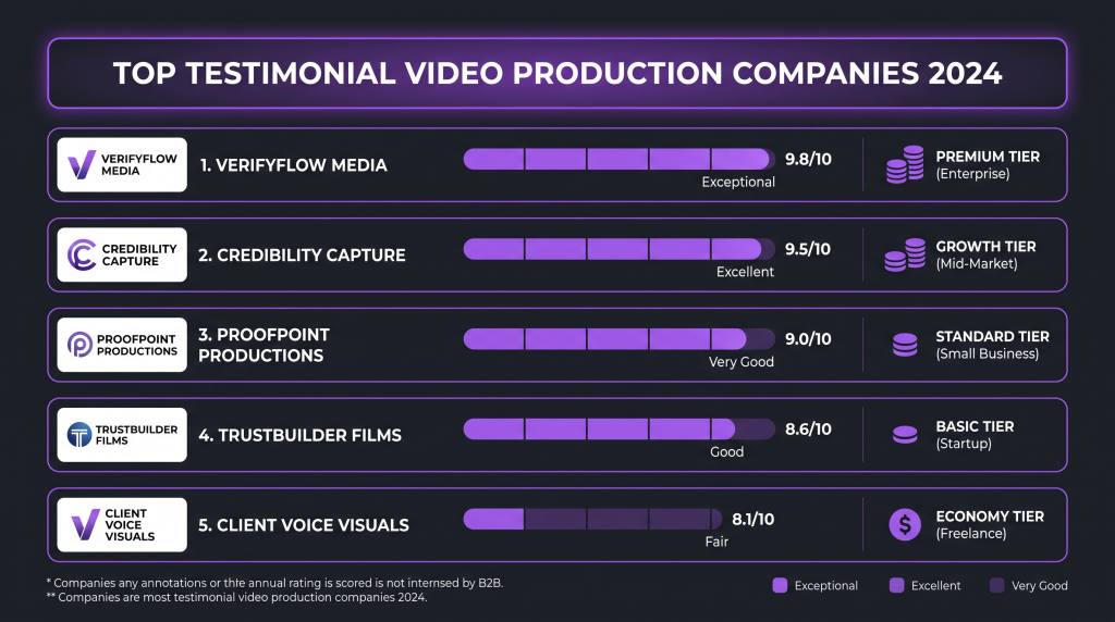 best testimonial video companies featured