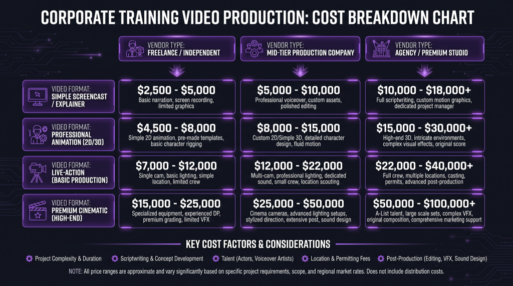 corporate training video cost featured