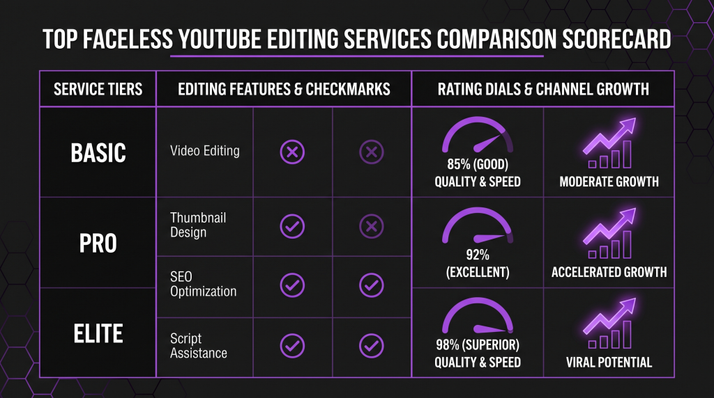 best faceless youtube editing services featured
