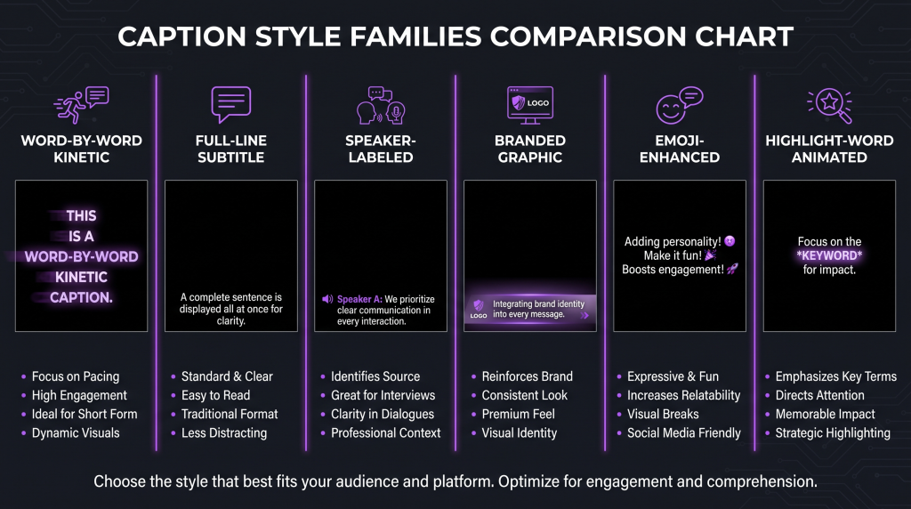 caption styles retention featured