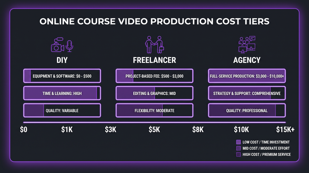 course video production cost featured