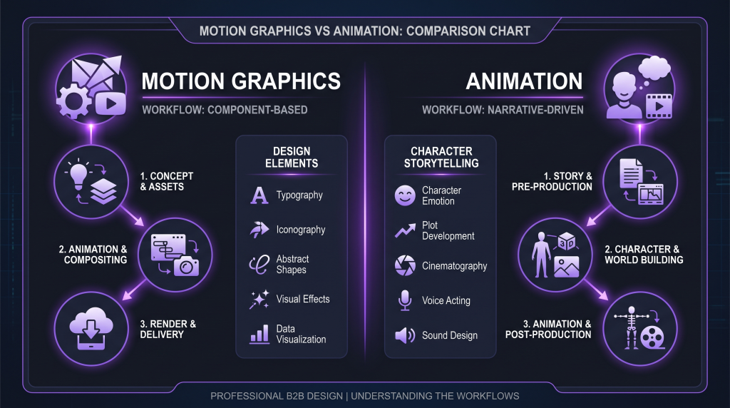 motion graphics vs animation featured