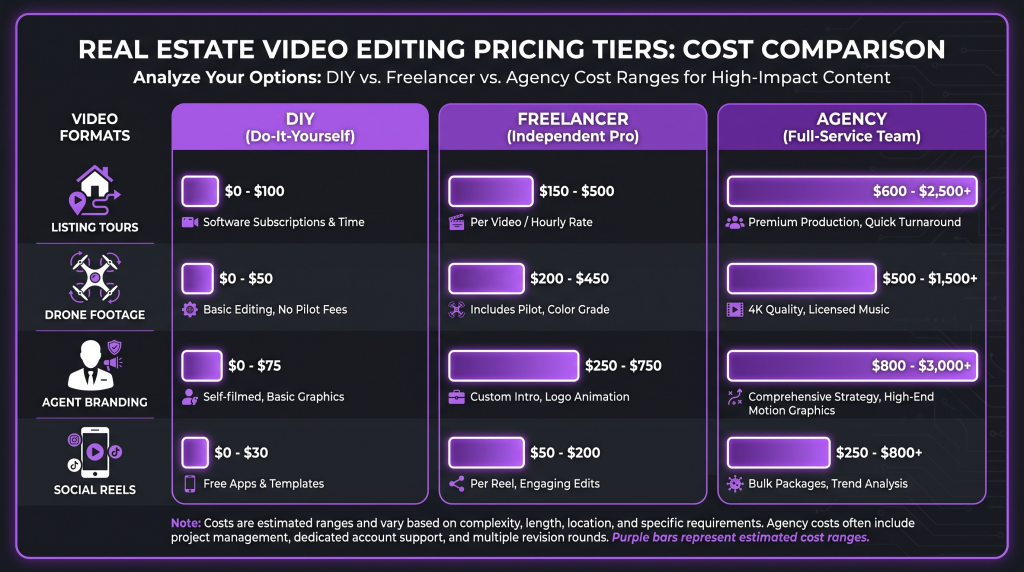 real estate video editing pricing featured
