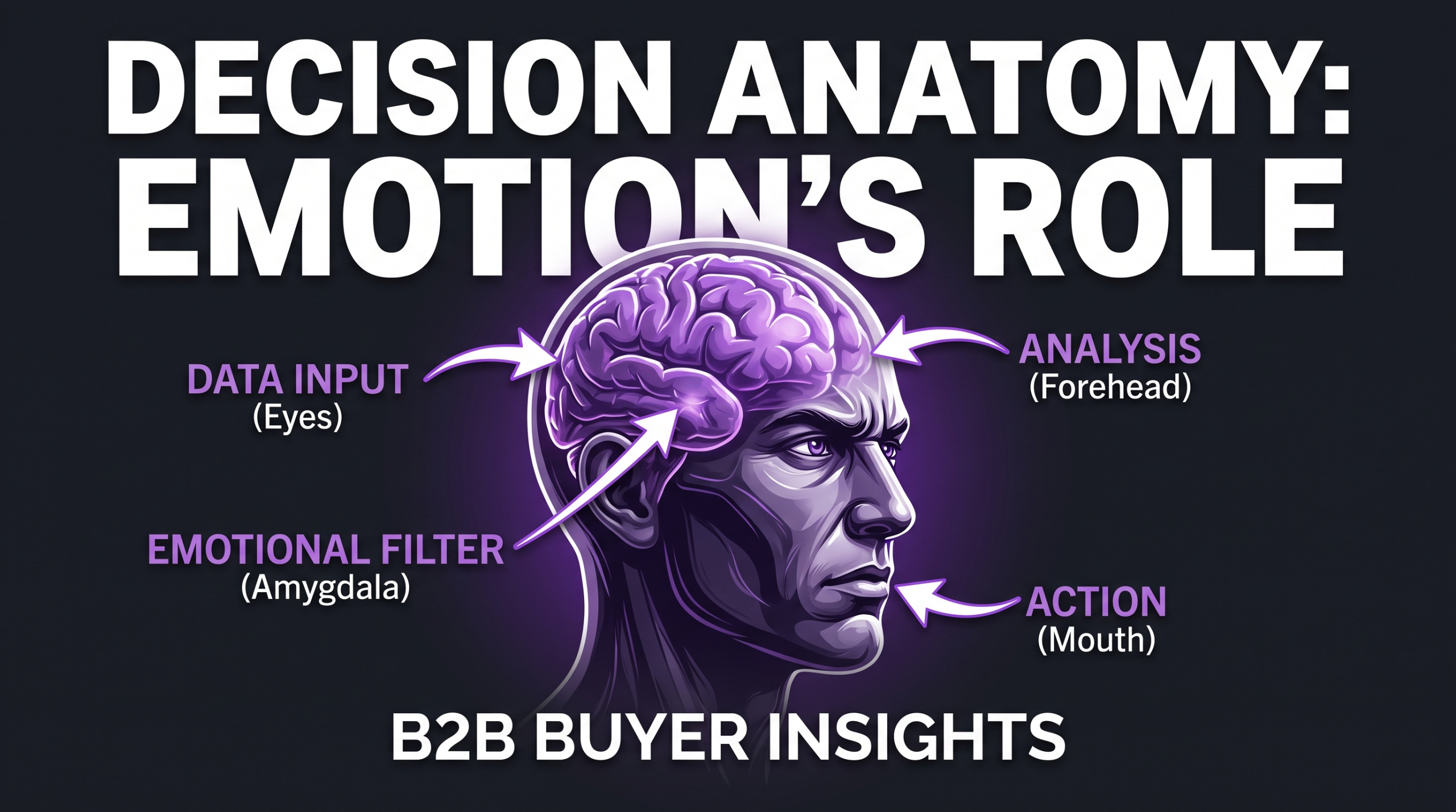 Thumbnail anatomy diagram showing dominant focal point, contrast, bold text overlay, emotional face, and three-color rule for high-CTR YouTube thumbnails