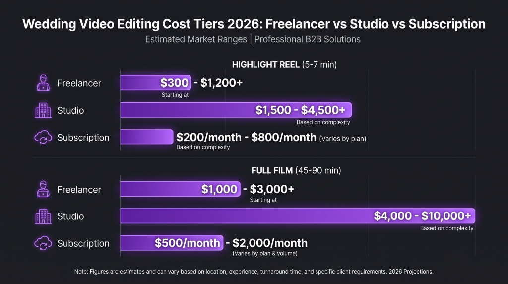 wedding video editing cost featured