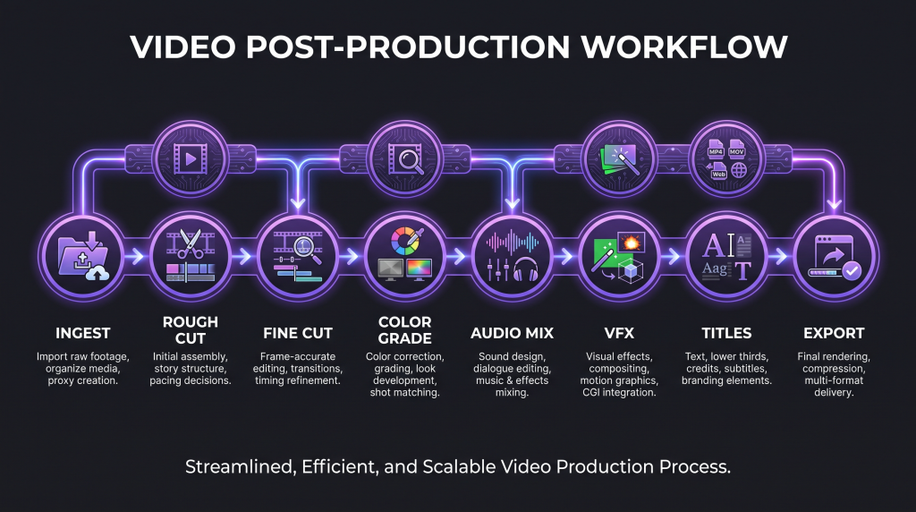 what is video post production featured
