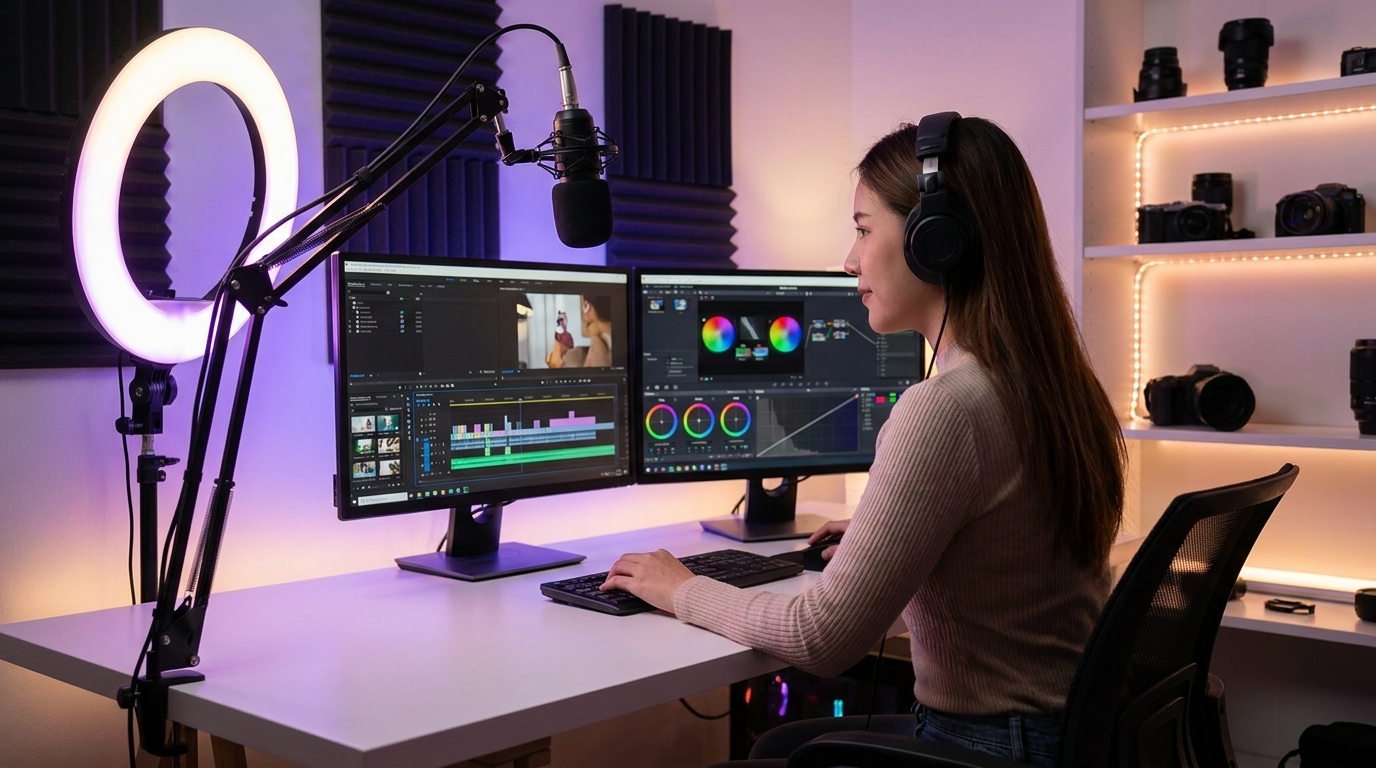 YouTube creator video editing workflow 2026