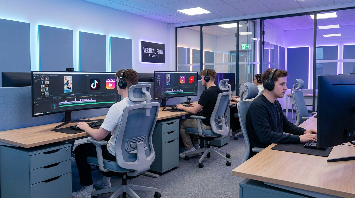 Top short-form video agencies team working on TikTok Reels and YouTube Shorts content in 2026