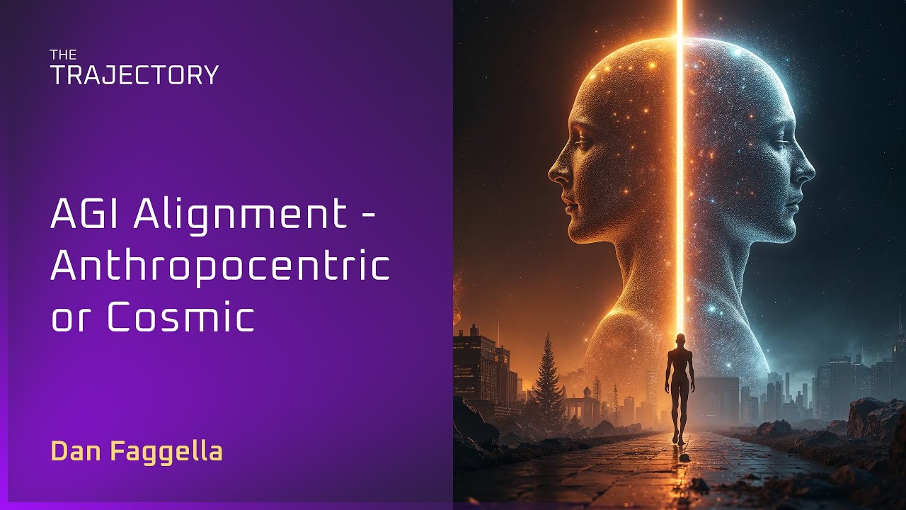 Cosmic AGI Alignment vs Anthropocentric AGI Alignment, YouTube video edited by Increditors for The Trajectory (Emerj)