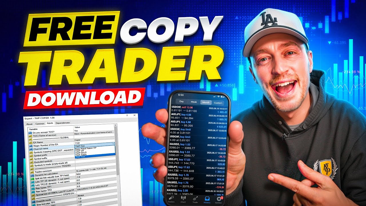 TWP Free Trade Copier Download (Forex Signals), YouTube video edited by Increditors for Trade with Pat